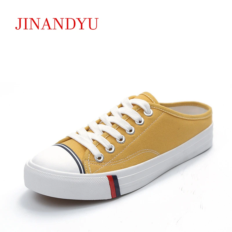 Кеды женские с вулканизированной подошвой повседневные холщовые лоферы без