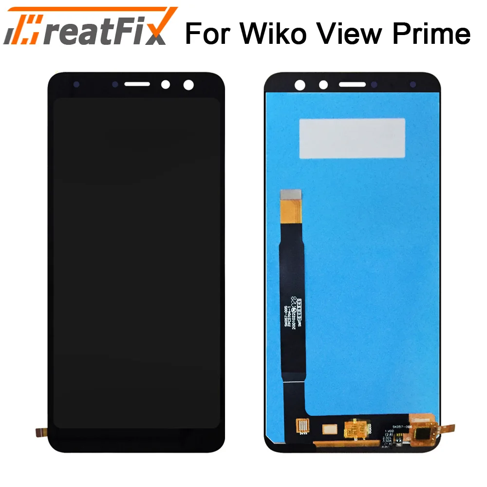 ЖК дисплей с сенсорным экраном 5 7 дюйма для Wiko View Prime + сенсорный экран в сборе