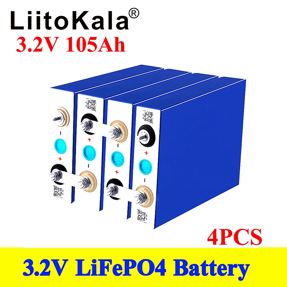 

4pcs 3.2V 100Ah 150ah 200Ah 280Ah 310Ah 320AhLiFePO4 battery pack DIY 12V 24V Motorcycle Electric Car Solar Inverter battery