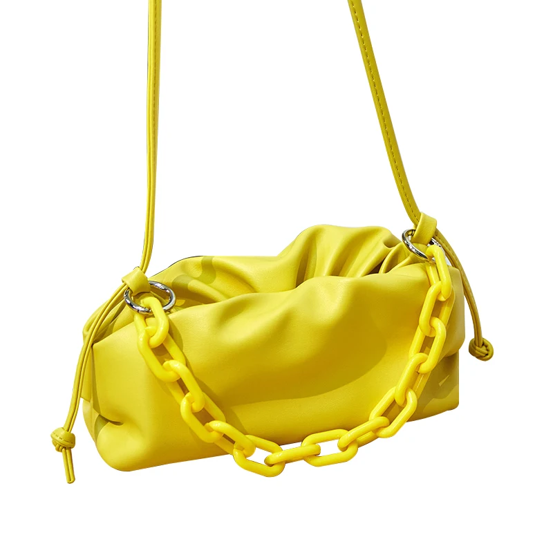 Ceossman новая сумка из мягкой кожи украшенная облаком для вечеринки на одно плечо