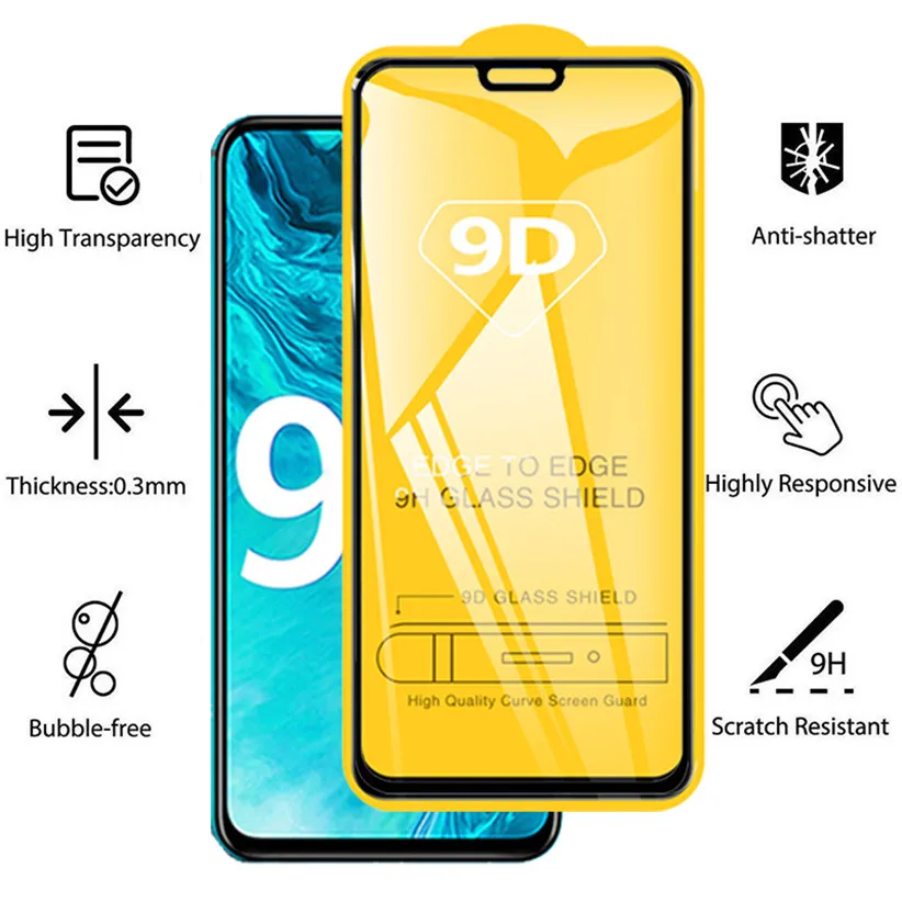 

9x/10x Lite, Camera + Glass on Honor 9x Lite Screen Protector Hard Film Huawei Honor 9x Premium Glass Honor9x Pro Tempered Glass