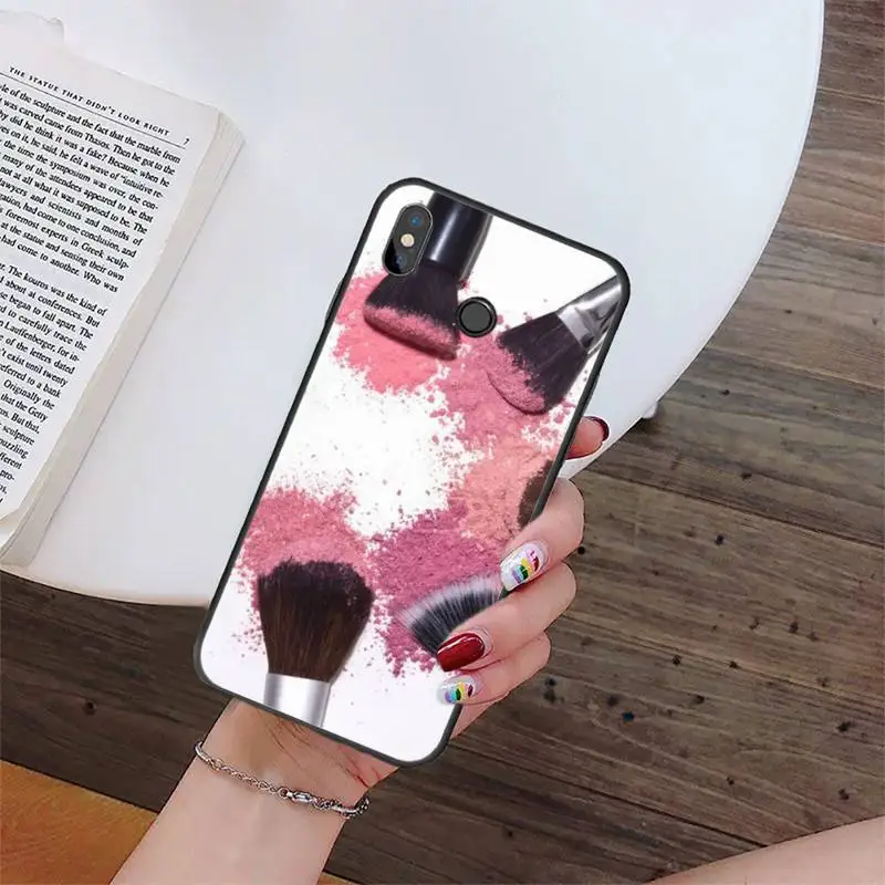

Beautiful girl's makeup brush painting Phone Case For Xiaomi Redmi 4x 5 plus 6A 7 7A 8 mi8 8lite 9 note 4 5 7 8 pro