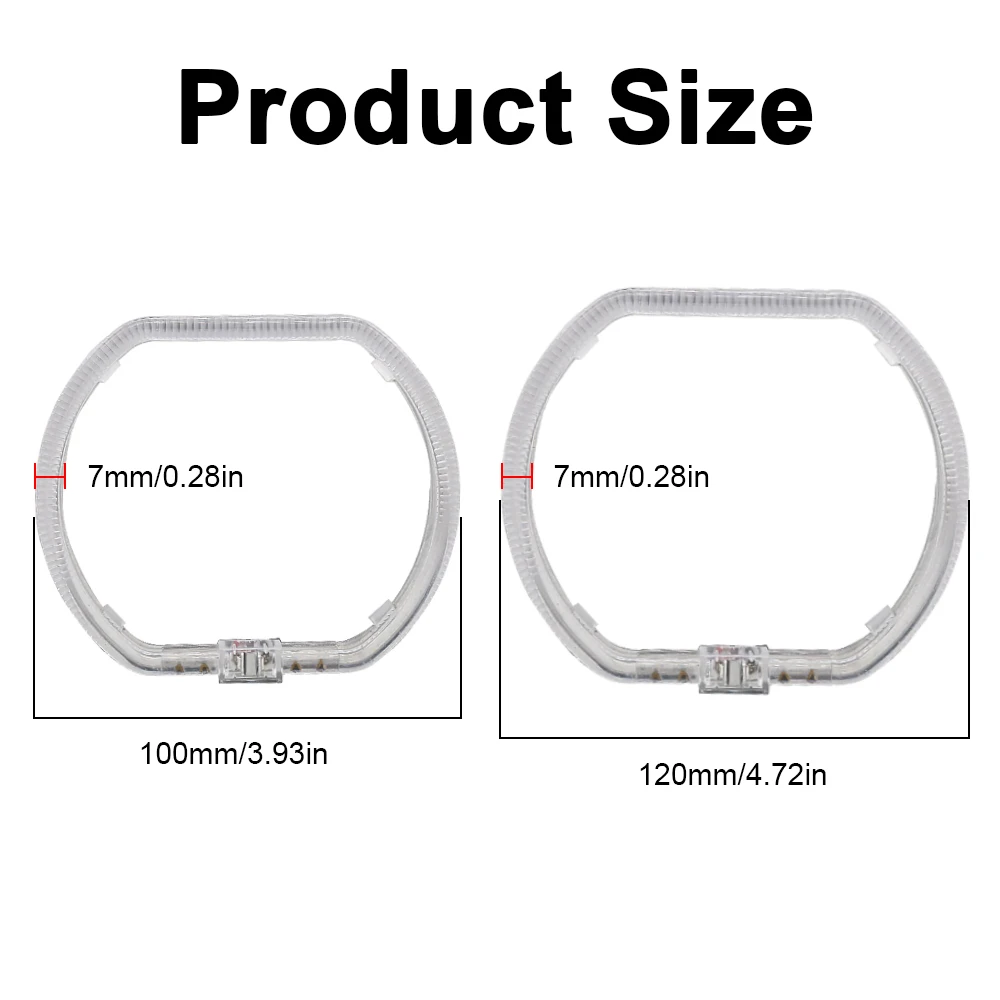 Светодиодная направляющая ангельские глазки 100 мм 120 дневные ходовые огни кольцо