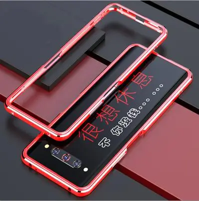 Red Silver Черный, красный, анти-осенняя металлическая рамка, ПК, жесткая задняя крышка для zte Nubia Z20 NX627J, чехол из алюминиевого сплава, чехол для Nubia Z20, металлический бампер - Цвет: Red Silver
