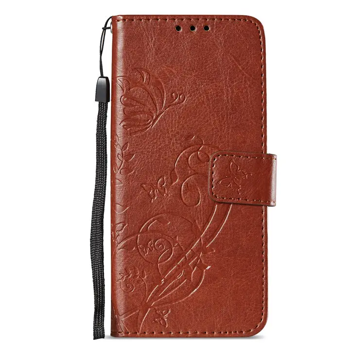 Brown Для Apple iPhone X XS XR 11 Pro Max 8 7 6s Plus SE 5 5S 5C 4 4S Чехол-книжка кожаный чехол для телефона для ipod 6 Чехол-бабочка P03F - Цвет: Brown