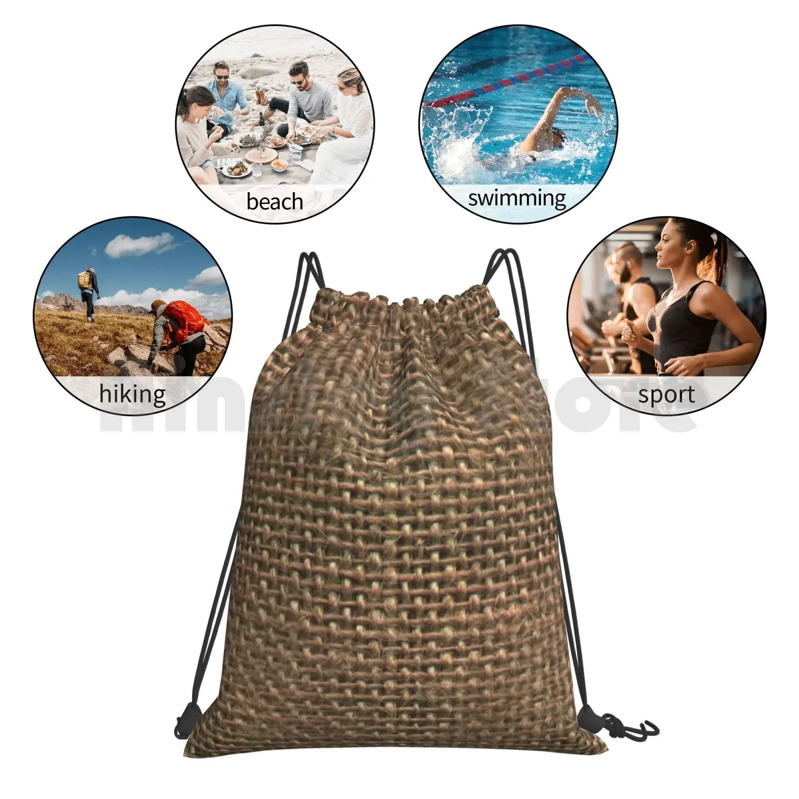 

Hessian. Burlap. Course Fabric. Backpack Drawstring Bags Gym Bag Waterproof Hessian Burlap Cloth Crocus Woven Weave