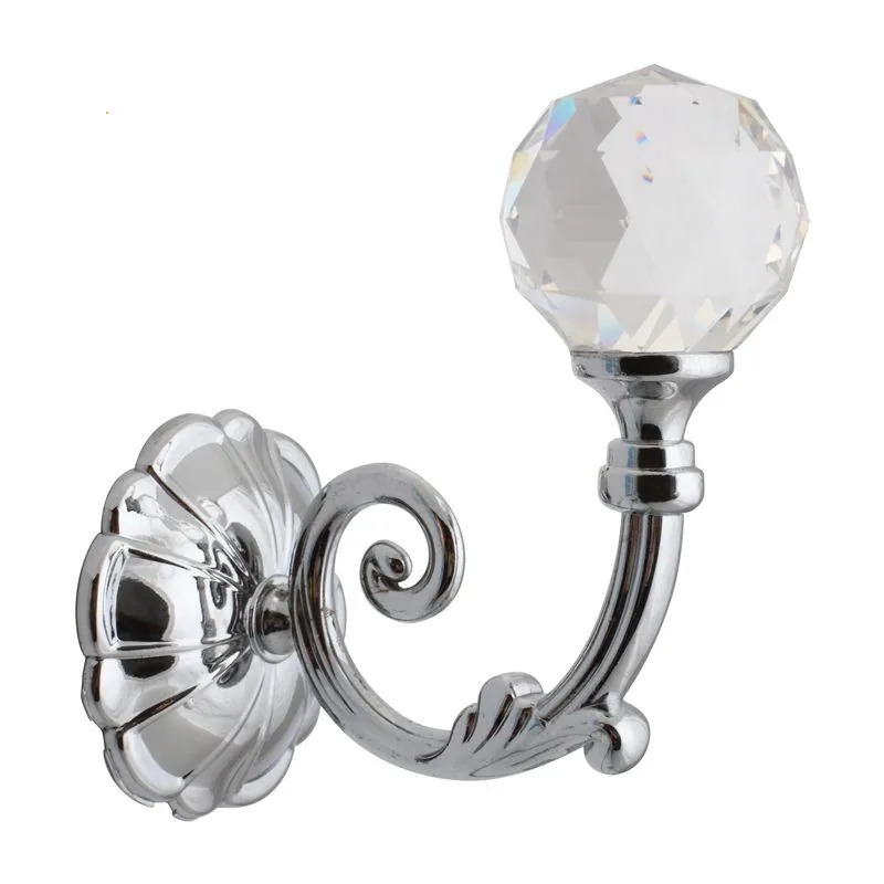 

2PCS European Fashion Crystal Metal Curtain Hook Wall Hook Curtain Decoration Accessories