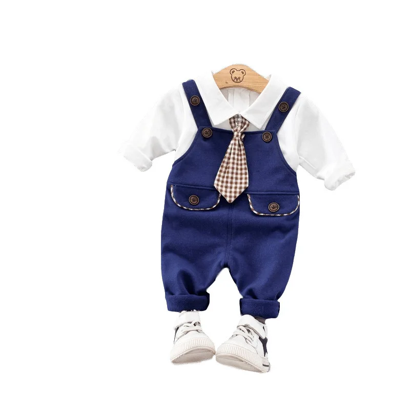 Детский костюм коллекция 2019 года детская одежда клетчатый галстук платье для