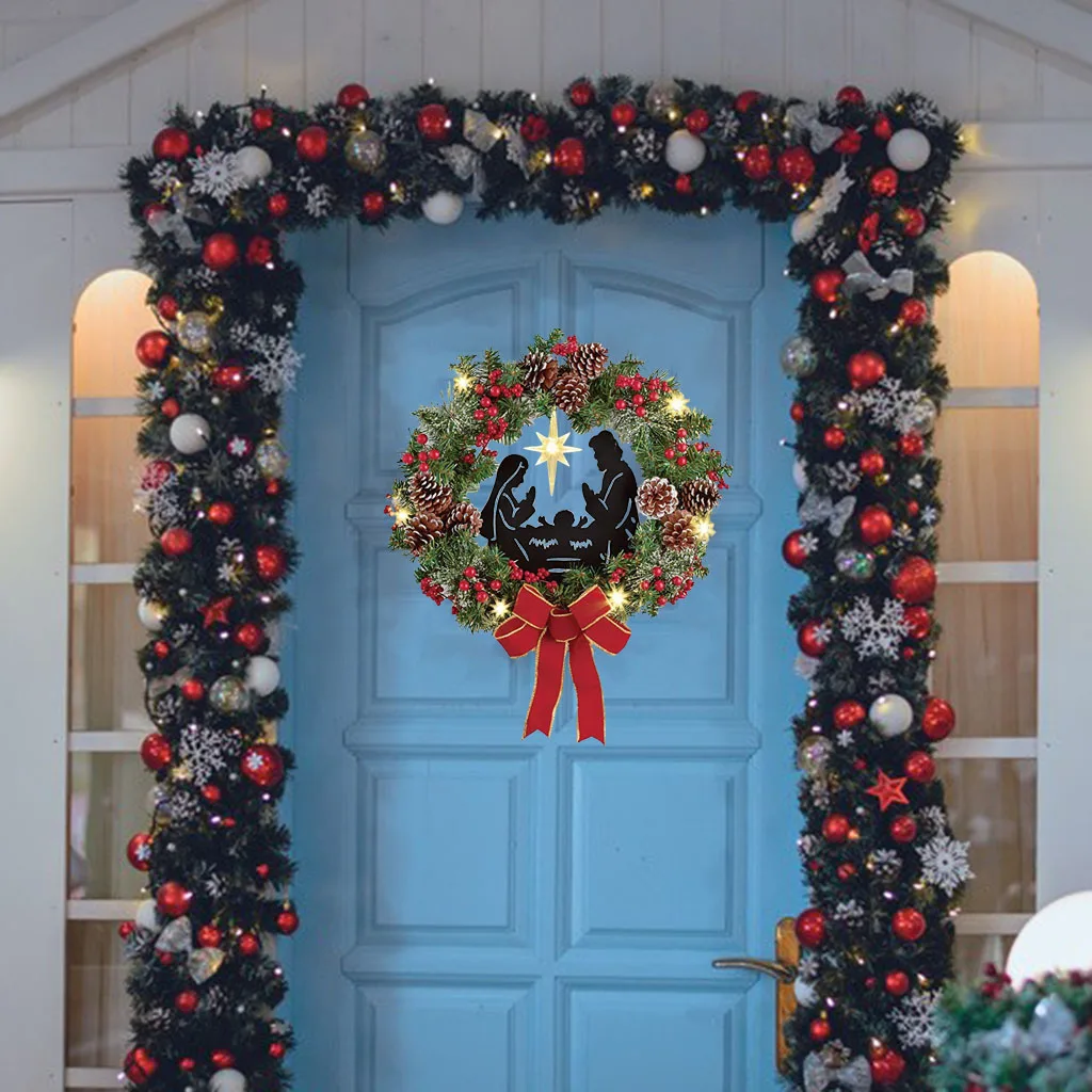 

Рождественские венки, изысканный акриловый цветочный Фотофон для фотографий, Пасхальный подарок