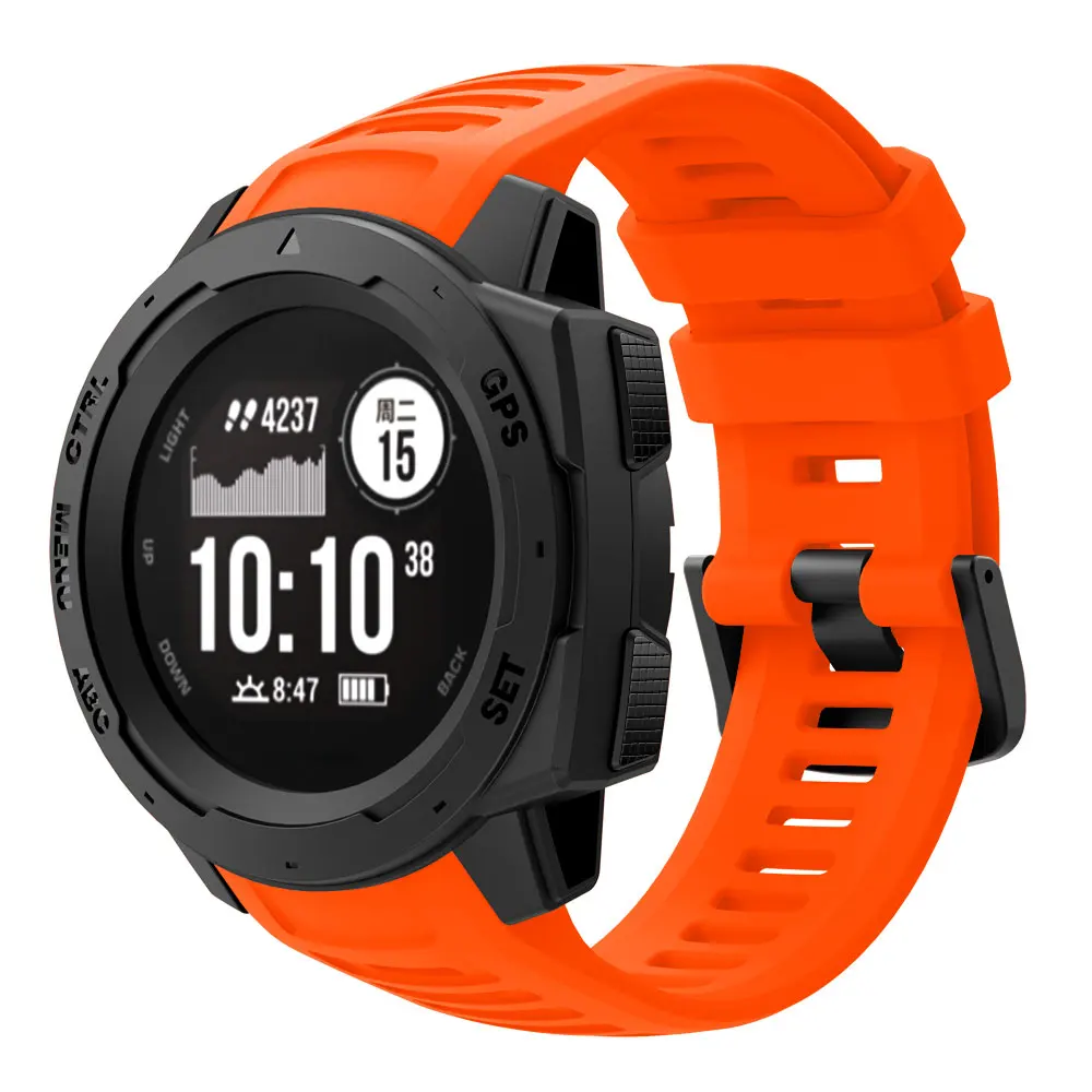 22 мм силиконовый ремешок для смарт-часов Garmin инстинкт smart watch frontier/классический