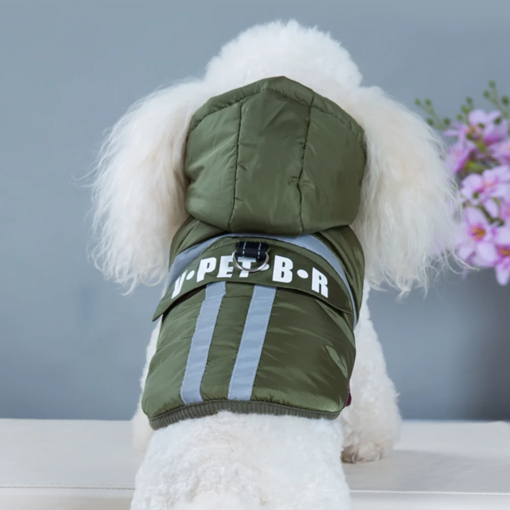 Одежда для собак осень и зима новинка светоотражающее водонепроницаемое