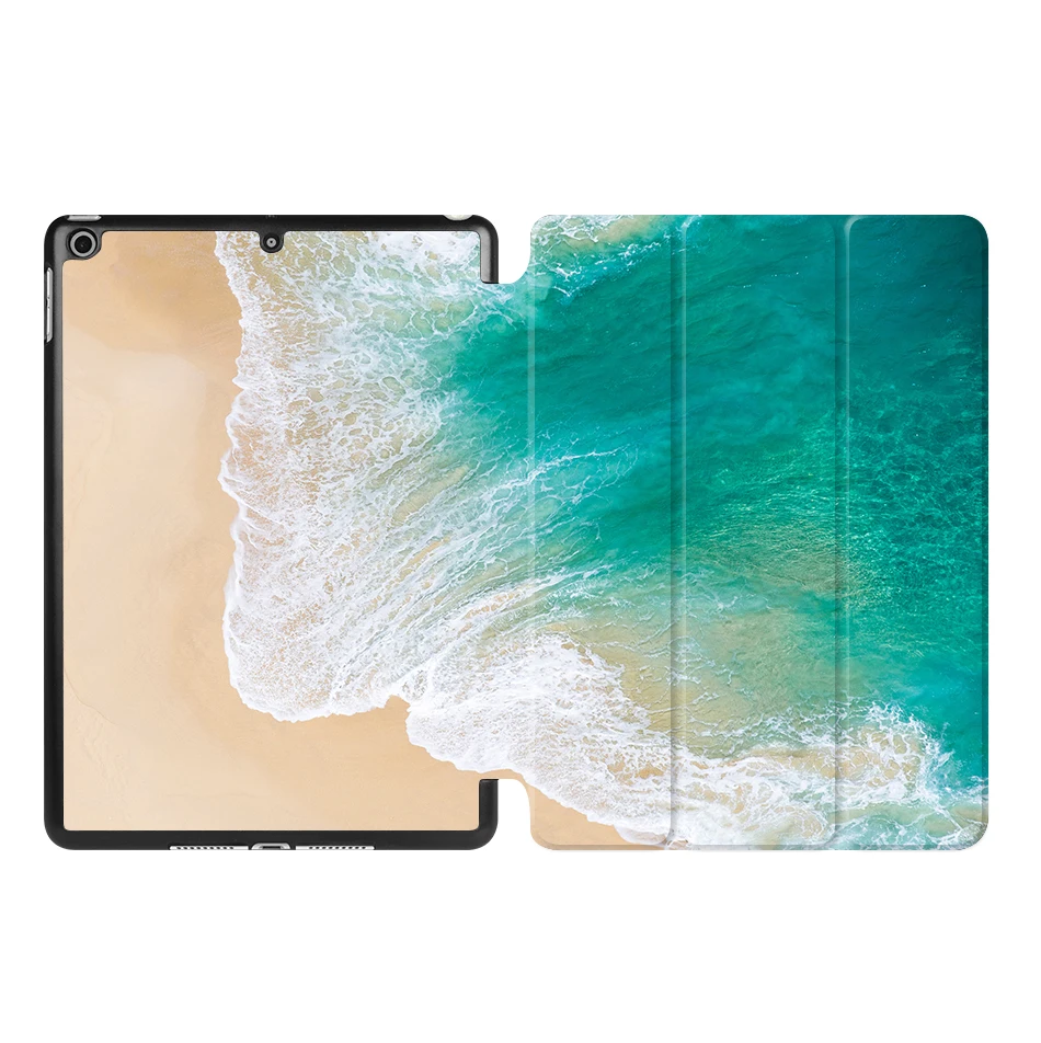 MTT пляжный чехол с принтом для iPad 9,7 дюймов модель A1893 A1954 из искусственной кожи флип-стенд смарт-чехол для iPad 9,7 '' A1822 A1893