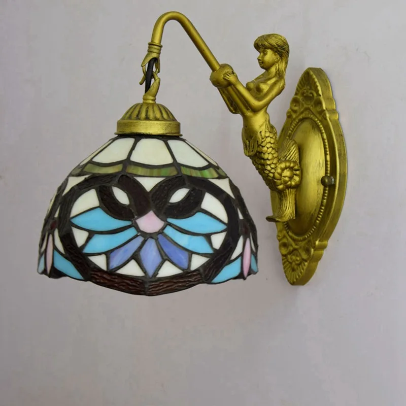 Настенный светильник в стиле барокко винтажный Светильник Тиффани для спальни