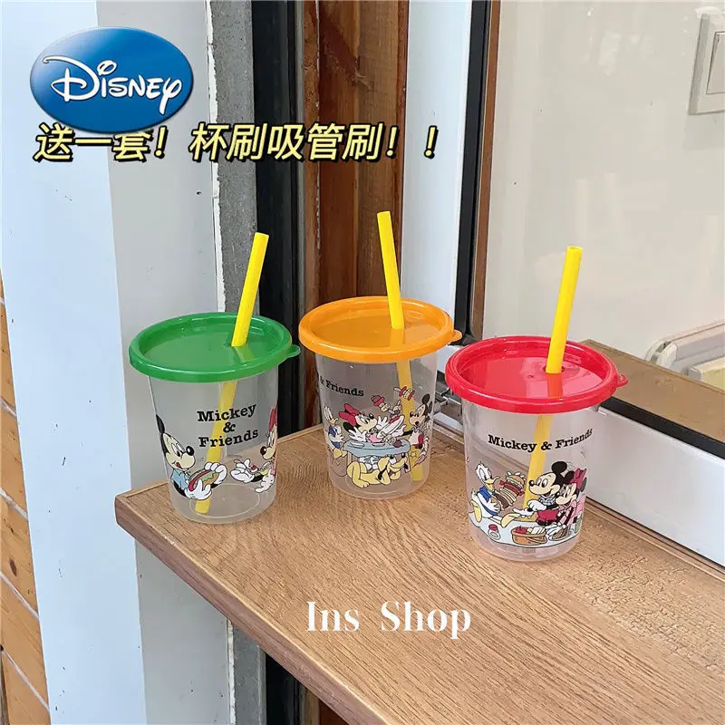 Соломенная чашка Disney летняя пластиковая кружка для воды студентов милая