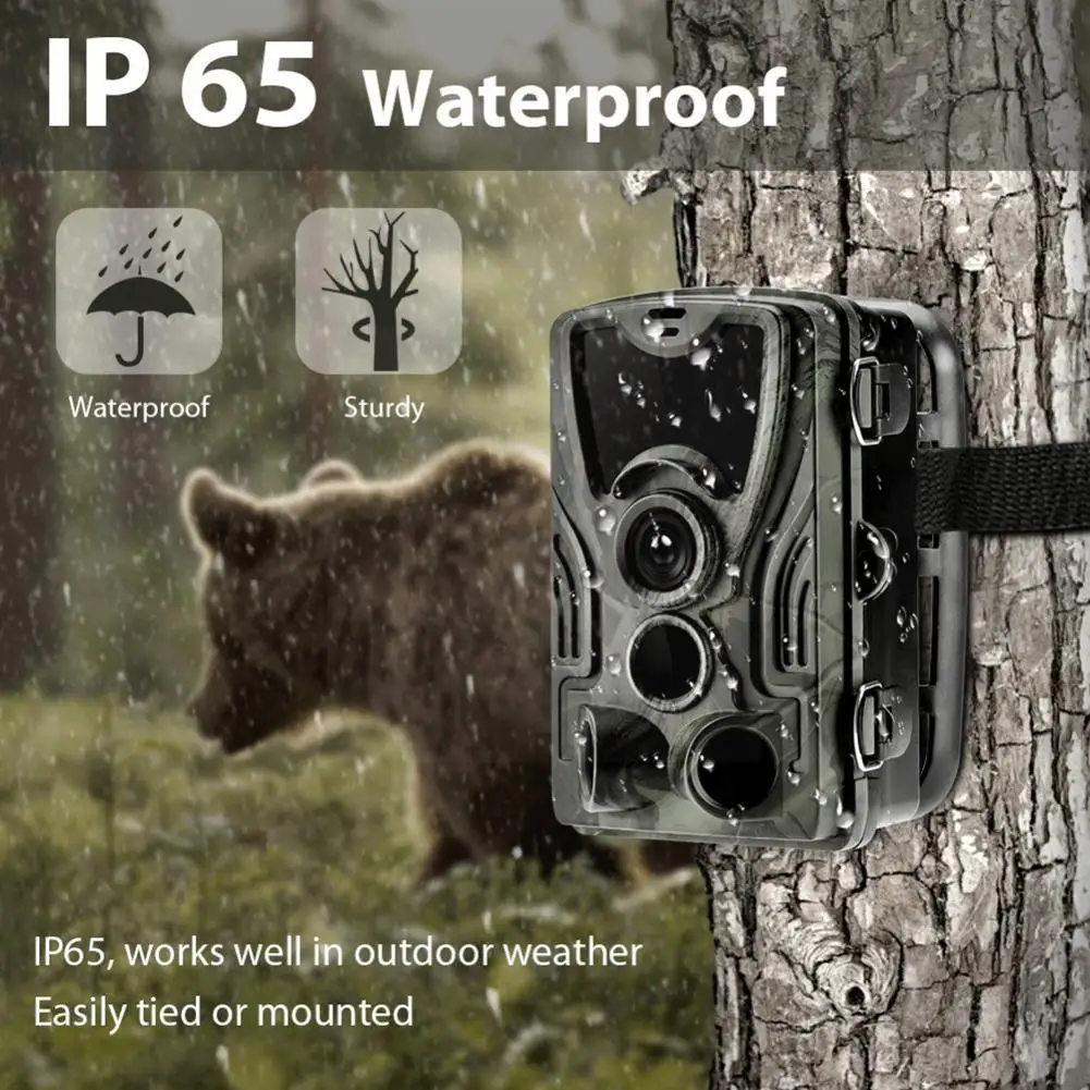 

Охотничья камера Hc801, 20 МП, фотоловушка с ночным видением, фотоловушка с памятью, карта памяти на 32 ГБ, водонепроницаемая камера Wh A6d7