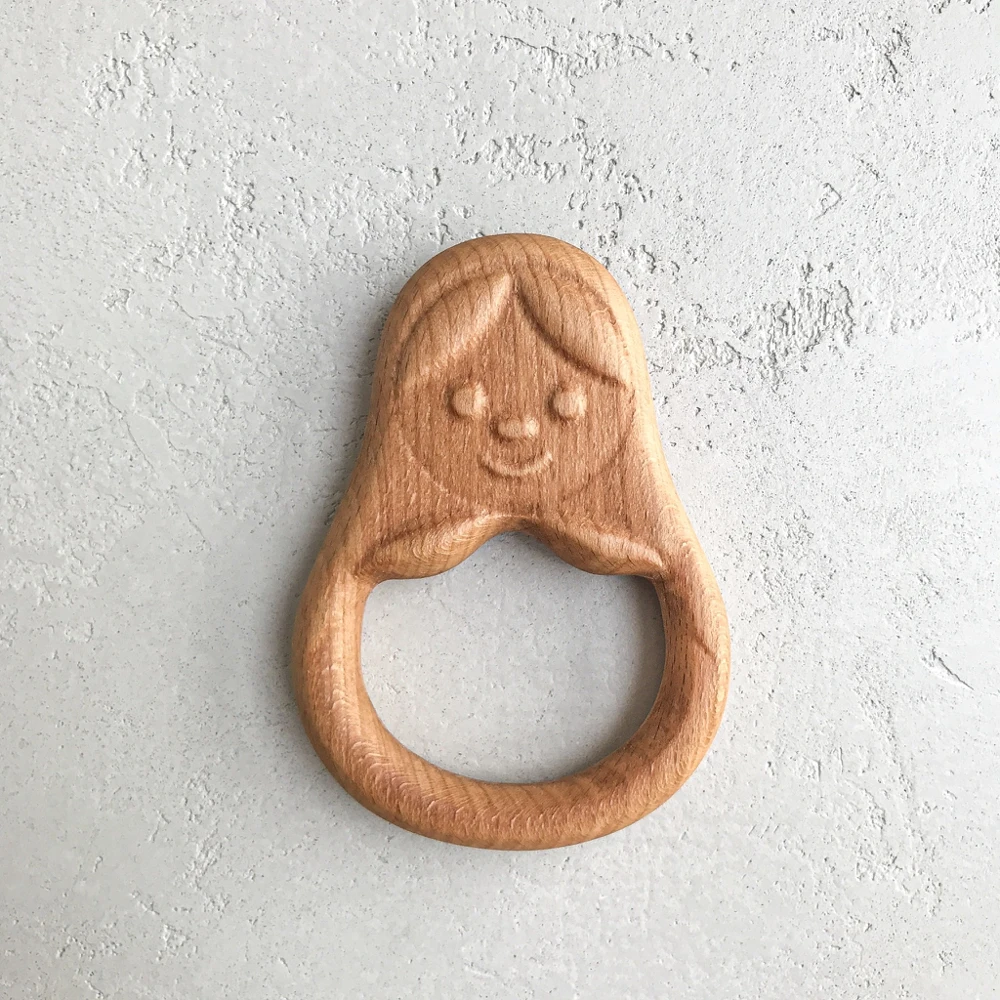 Деревянная погремушка-грызунок ZARTOY &quotМатрешка&quot |