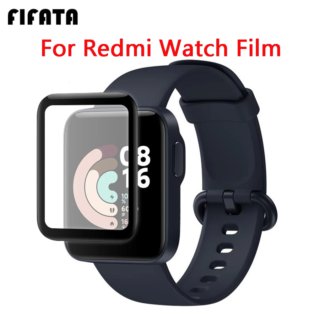 

FIFATA 2 шт. 3D HD с округленными изогнутыми краями покрытие Защитная пленка для Xiaomi Mi band часы Lite мягкий стекло-экран пленка для Redmi смотреть фильм