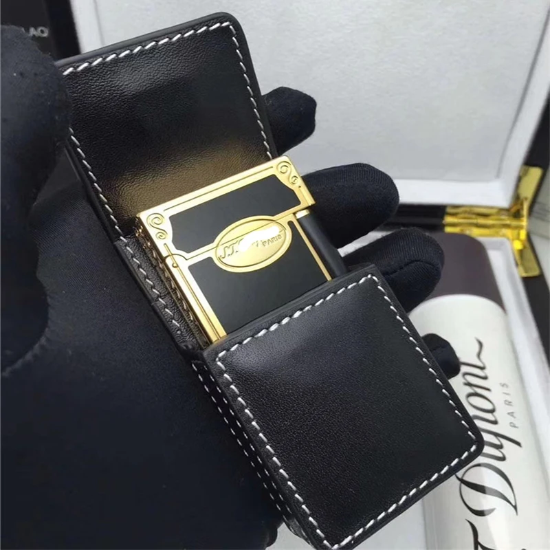 

100% New vintage dupont bright sound gas lighter windproof copper body for cigarette