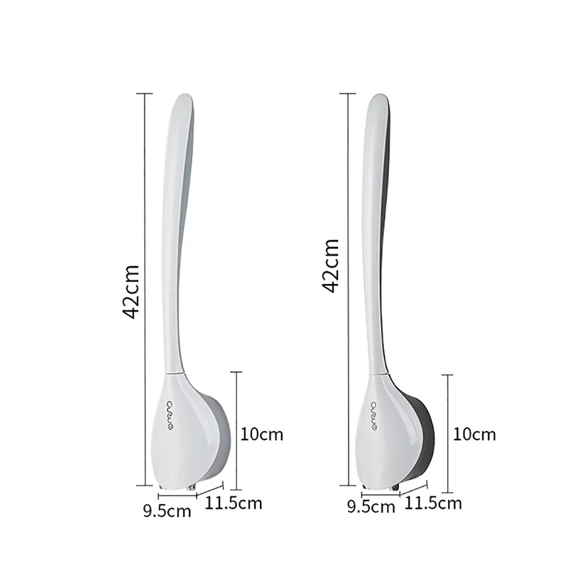 

EKOMOI TPR Silicone Toilet Brush Holder Multifunction Cleaning Brush Wall-mount Floor Cleaning Tools Bathroom Accessories Set