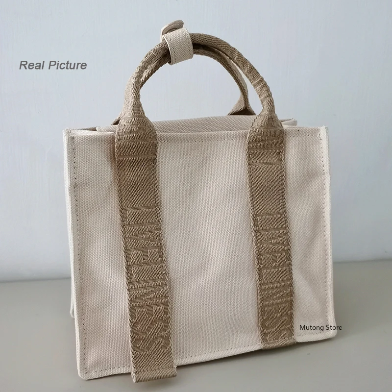 

Hot Sale Letter Printed Small Handbag Women Shopping Bag Shoulder Messenger Bag Purses and Handbags for Woman Canvas Tote Bags