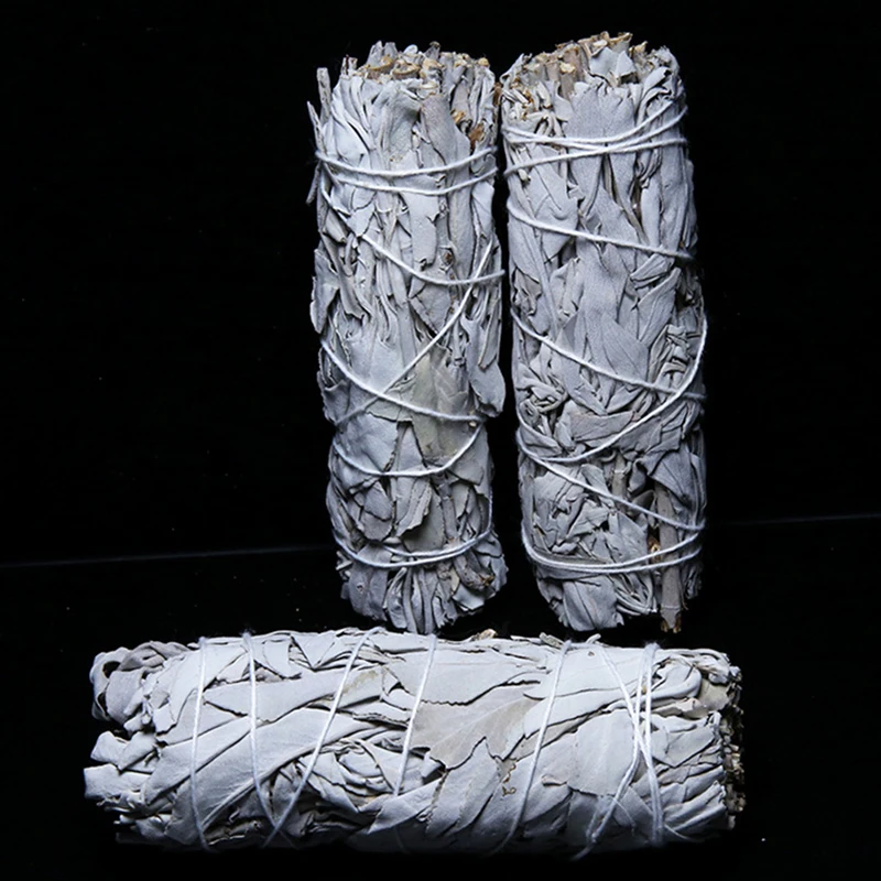

High White Sage Sticks Purification Fumigation For Home Cleansing Fragrance Meditation Smudging Rituals DOG88