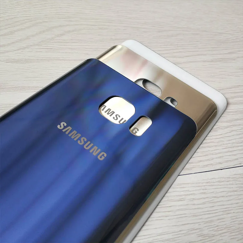 Задняя крышка батарейного отсека Samsung Galaxy Note 5 3D стеклянный корпус задняя Сменный