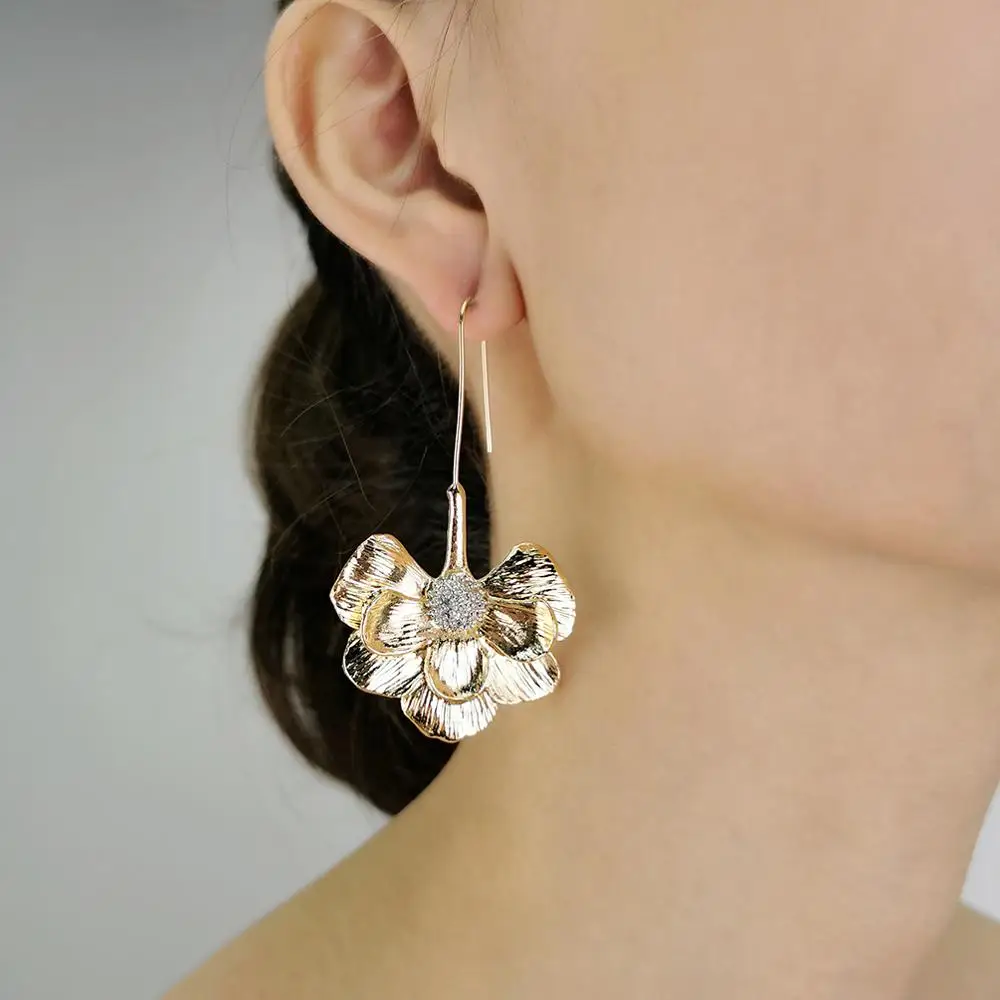 MANILAI из сплава в стиле бохо цветок висячие серьги для женщин винтажном