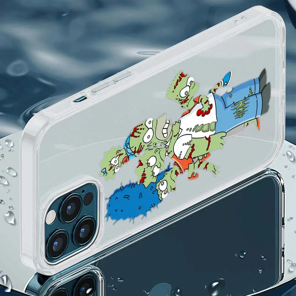 

Phone Case For iPhone 11 Pro Shell For iphone 12 Pro Max 7 8 Plus SE 2020 X XR XS Soft Matte Cover Fashion Simpson Cute