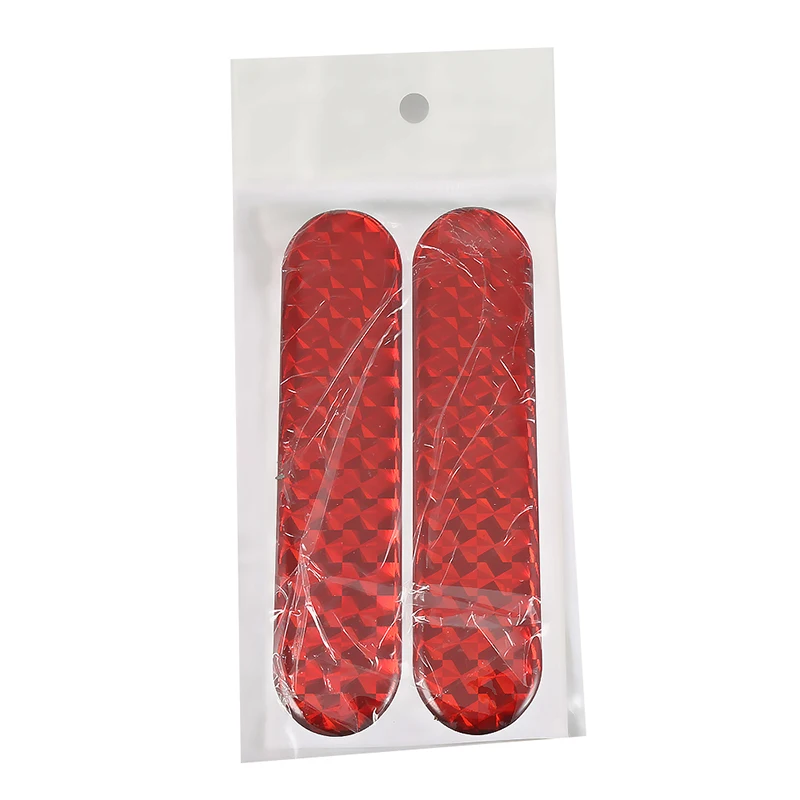 

2pcs Car Reflective Sticker Car Door Stickers Decal Warning Reflective Tape Strips 4 Colors Safety Mark Auto Reflector Stickers