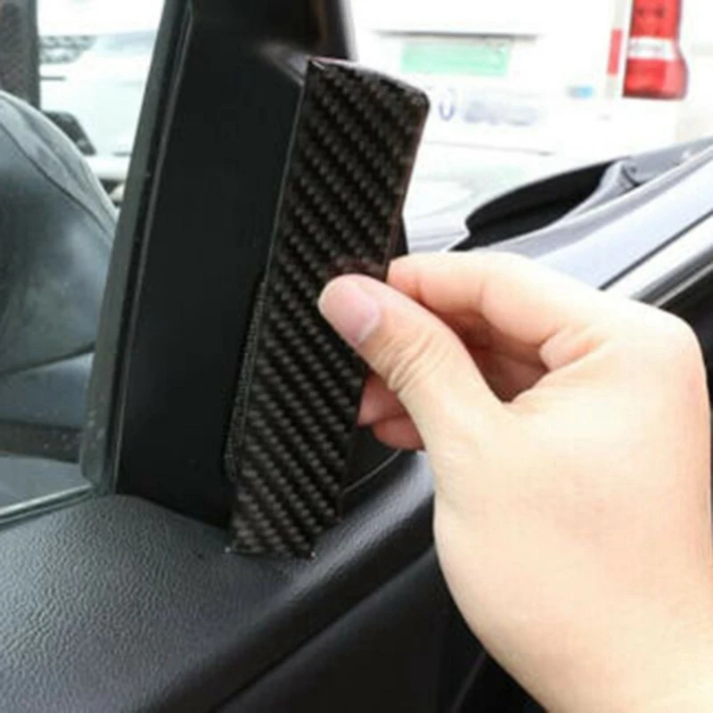 for -BMW 3-Series E90 2005-2012 Real Carbon Fiber A-Pillar Front Cover Trim | Автомобили и мотоциклы