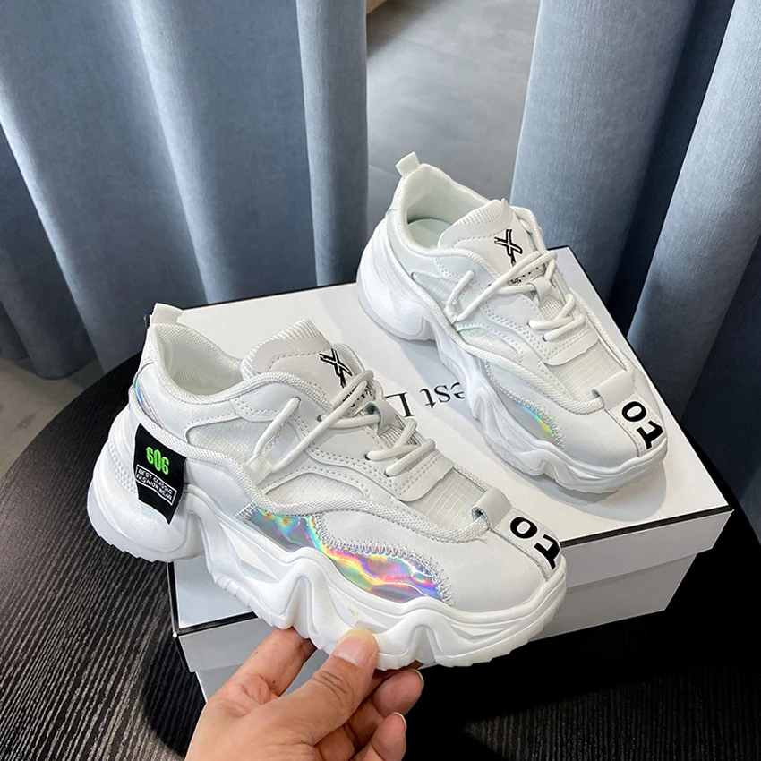 BIMUDUIYU высокие кроссовки на платформе женские модные старые дышащие повседневные