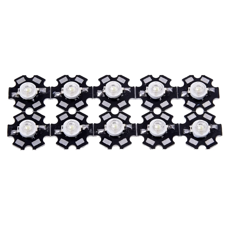 Акция! Светодиодная лампа высокой мощности в форме звезды 10 шт 3 Вт (зеленая)