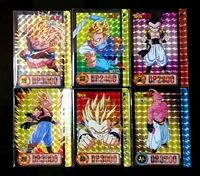 bandai dragon ball fierce battle 21 pp flash card full set of 6 flashes 21st gotenks majinbuu rare collection card hard card