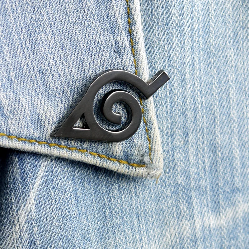 Брошь для косплея Наруто реквизит костюмов Акацуки металлическая эмалированная