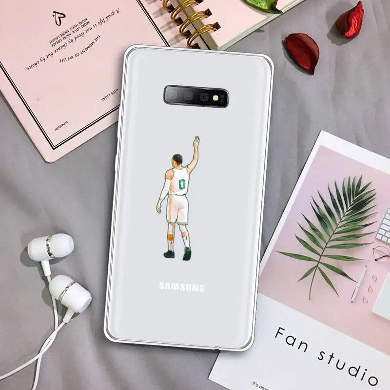 

Aertemisi Stephen Curry Derrick Rose Phone Case Transparent For Samsung Galaxy S A 5 7 8 9 2015 20 edge plus 10 e lite 2019