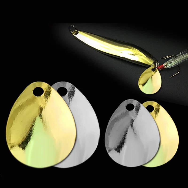 Рыболовная ложка приманка аксессуары шумные ложки для спиннинга золото серебро