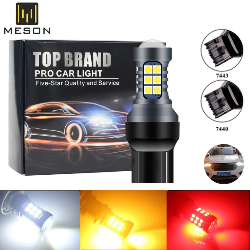 Сигнальная лампа T20 W16W T15 921 912 BA15S 1156 1157 1 шт. сверхъяркая 3030 27SMD Canbus резервное
