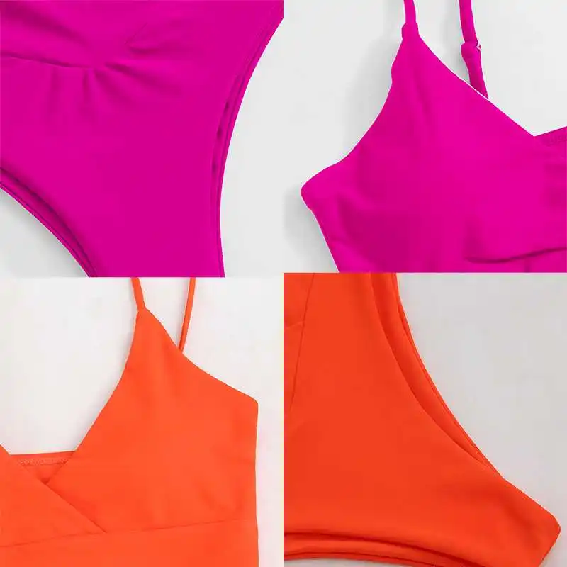 

High Waist Bikini 2021 Women Swimwear Female Swimsuits Black Sexy Thong Bikinis Set Beach Wear Swimming for Women Bathing Suit