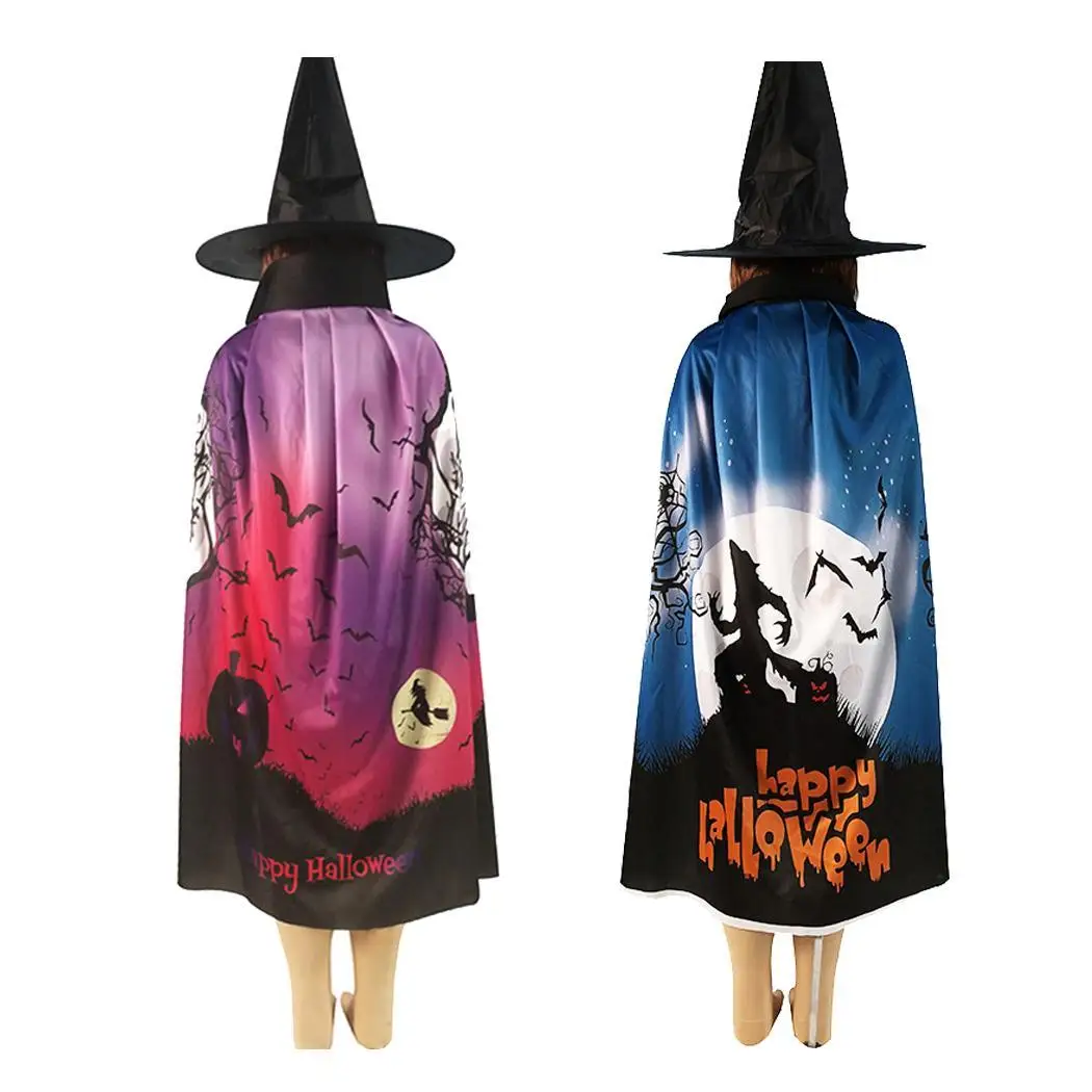 4 стиля Хэллоуин вампиры плащ и шляпа ведьмы набор вечерние костюм