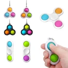 Лидер продаж 2021, игрушки-фиджеты с Димпл, поп-Спиннер, брелок для снятия стресса, новинка, игрушки-фиджеты для детей и взрослых, Push Bubble