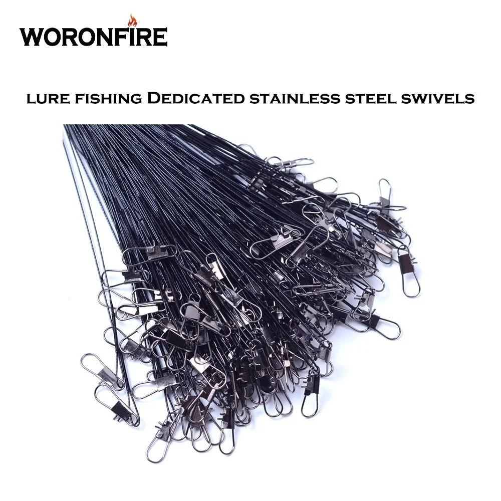 20 шт. рыболовный поводок из нержавеющей стали 15 см 30 см|Рыболовные лески| |