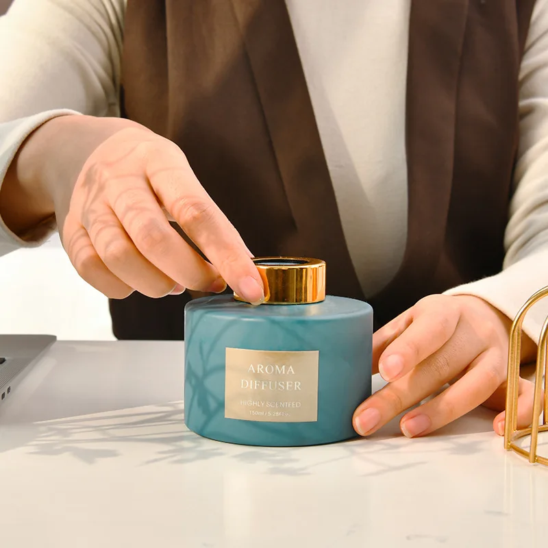 

Синий аромадиффузор для бутылок 150 мл, серый ротанговый ароматизатор Shangri-La Earl для отеля, подарок на день рождения