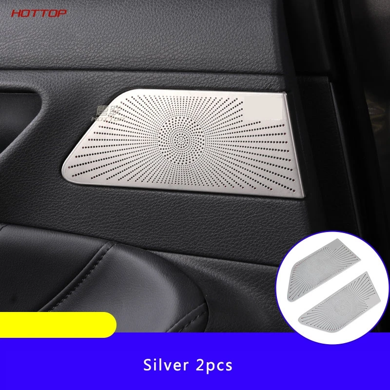 

For Toyota Avalon 2019 2020 Car Door Horn Cover Stainless Steel Audio Frame Protective Cover Interior Modification