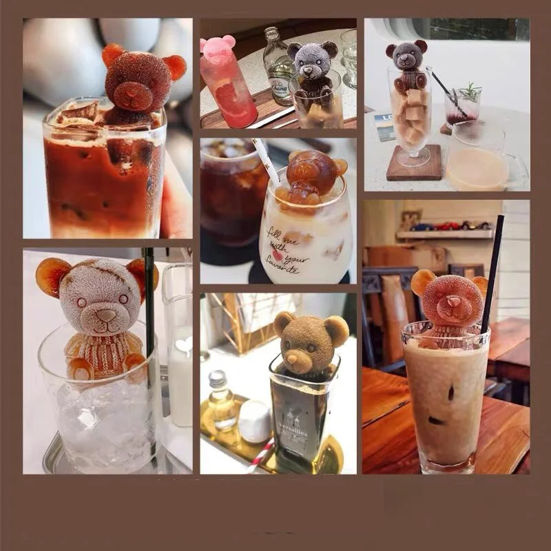 Форма для льда медведь собака милые животные форма шоколада поднос мороженого