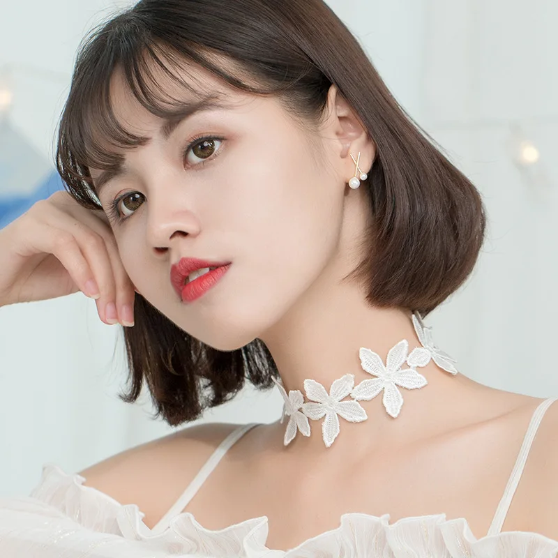 Женские серьги-гвоздики из серебра 925 пробы с жемчугом