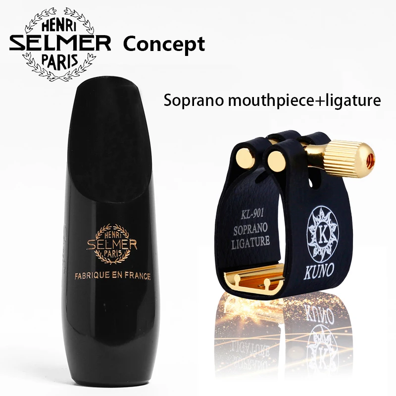 SELMER Sax бакелит мундштук сопрано альт тенор концепция - Цвет: Soprano and ligature