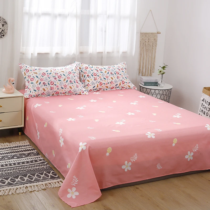Горячий дизайн Постельное белье растения и цветы пододеяльник милый розовый без