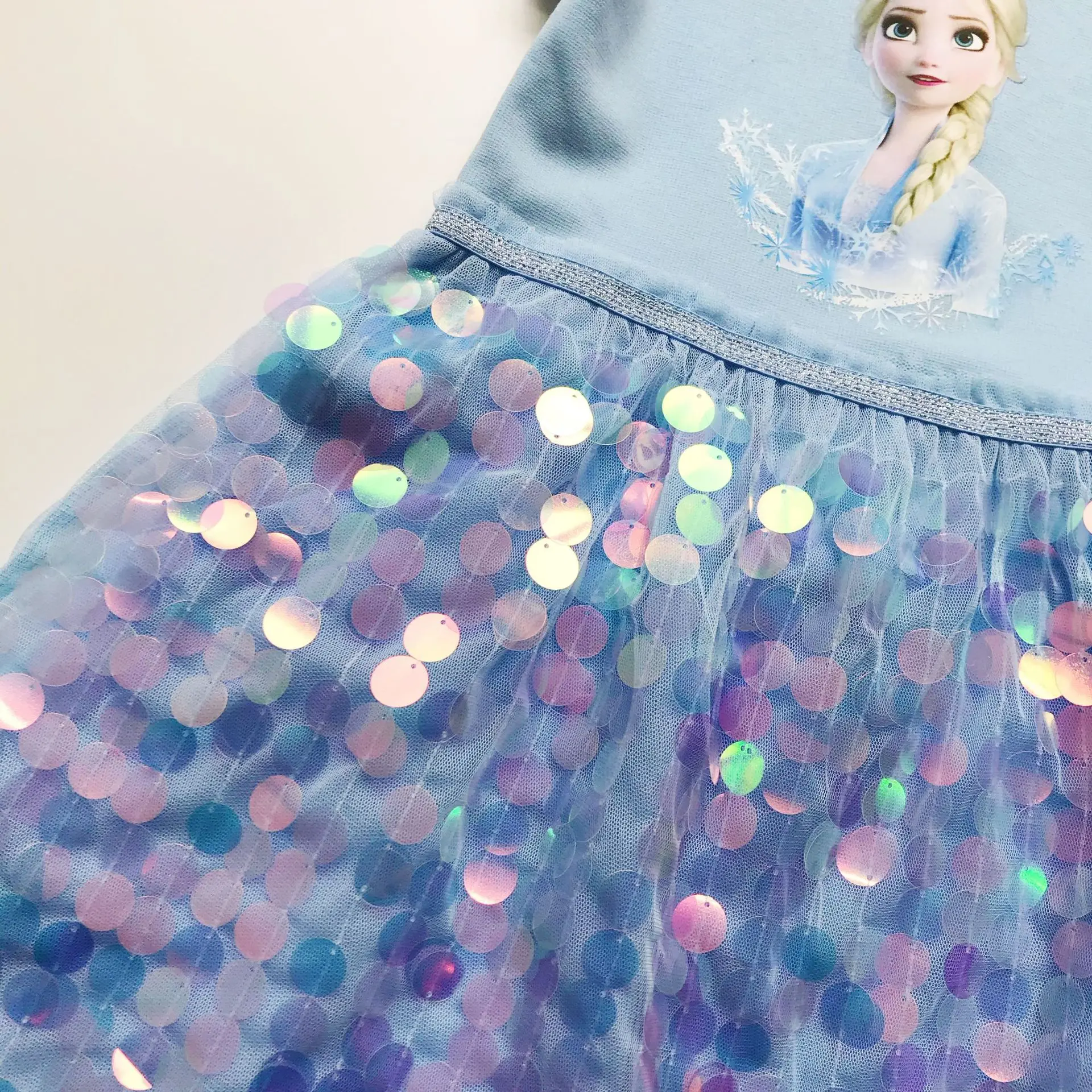 Girls Frozen Anna Elsa Kids Princess Summer Sequins Dresses Toddler Cosplay Dress Girl Teen Birthday Gown Party Clothes Vestidos | Детская