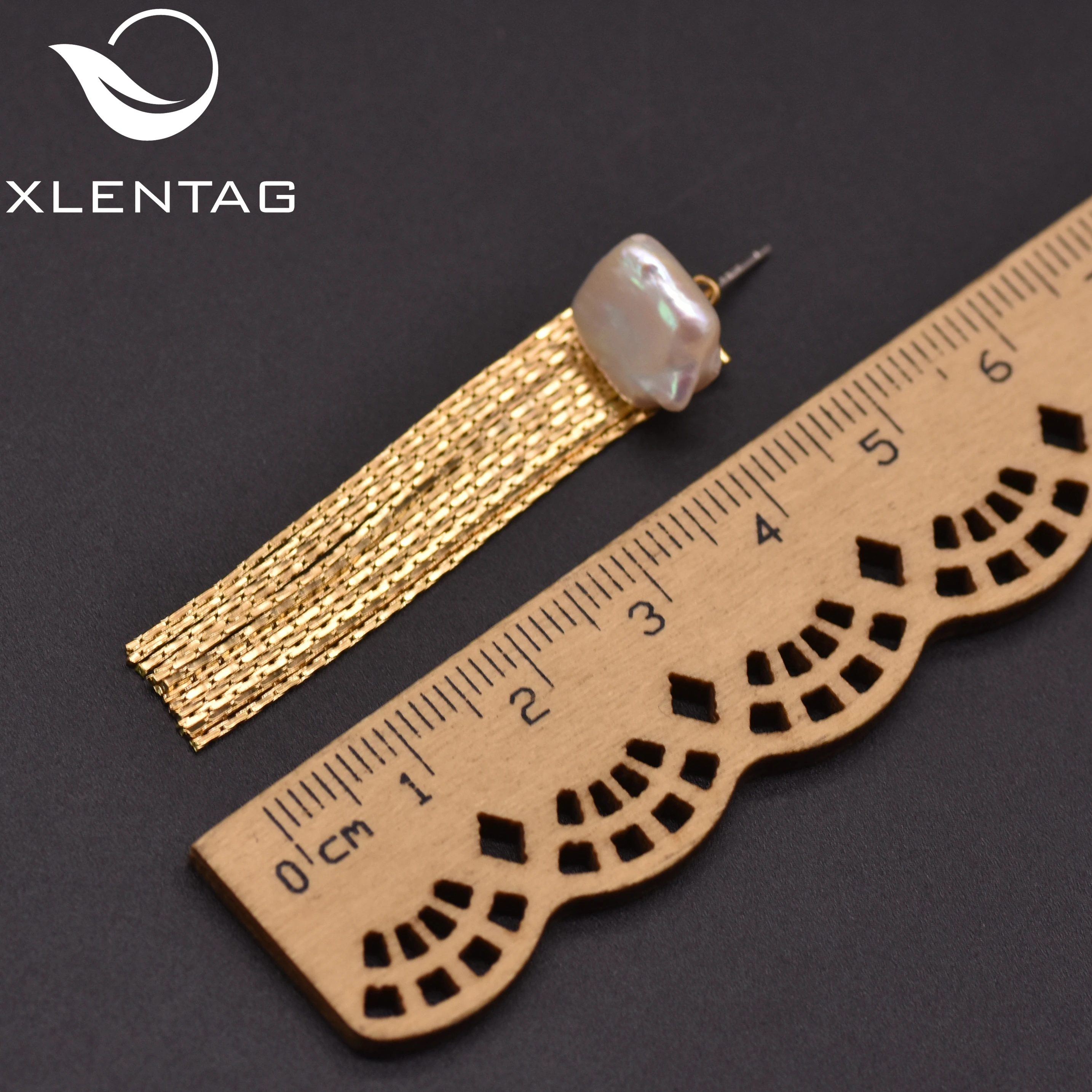 

Xlentag Natural Baroque Pearl Drop Earrings Women Gifts Understated Luxury Tassel Earrings Wedding Birthday Jewelry GE0999