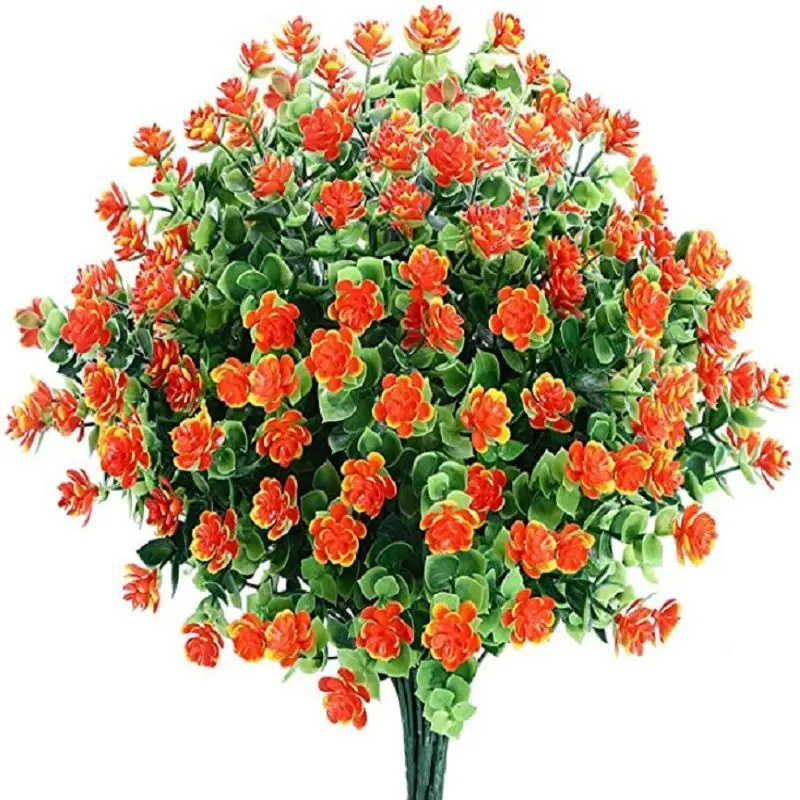 

1Pcs Artificial Plant Artificial Flower Plastic Simulation Green Shrub Indoor And Outdoor Garden Decoration